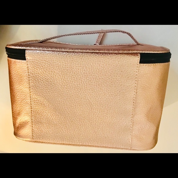Caboodles Bags New Gold Caboodles Bag With Handle Makeup Bag Poshmark